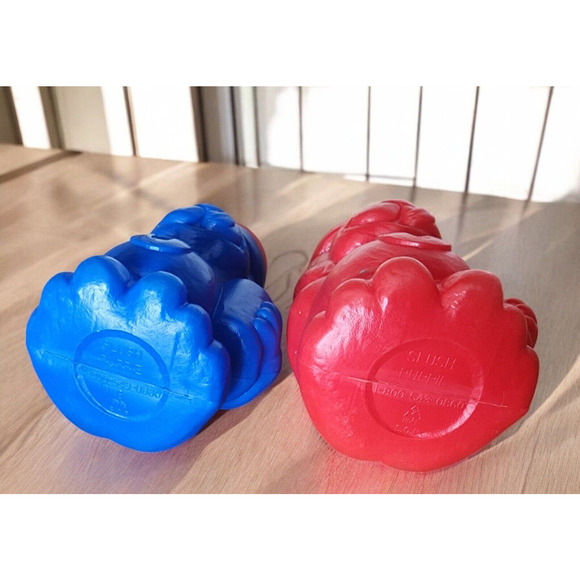 Vintage 1970’s Slush Puppies Collectible Plastic Dog Cups with Lids & Straws - Picture 7 of 16